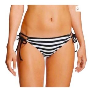 Xhiliration Striped Bikini Bottoms